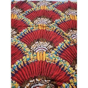 BTY Vintage Alexander Henry Fabric NATIVE AMERICAN HEADRESSES Southwest